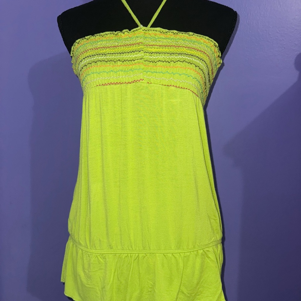 Vibrant Green Strappy Top